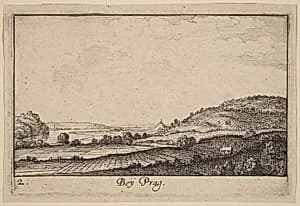 Near Prague by Wenceslaus Hollar
