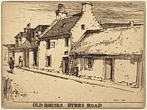 Old Houses, Byres Road, Partick by David Young Cameron