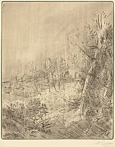 Old Village (Ville vieille) by Alphonse Legros