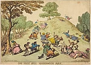 One Tree Hill, Greenwich Park by Thomas Rowlandson
