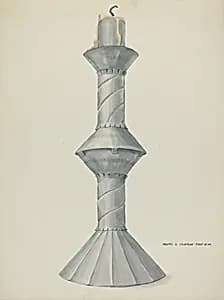 Penitente Altar Candle Stick by Majel G. Claflin