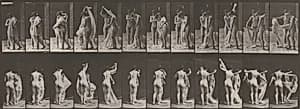 Plate Number 428. Woman disrobing another by Eadweard Muybridge