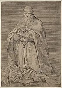 Pope Sixtus V by Prospero Bresciano, after Giuseppe Cesari