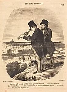 Pour une belle vue, v'la une belle vue!... by Honoré Daumier