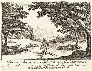 Praying for Divine Help by Jacques Callot