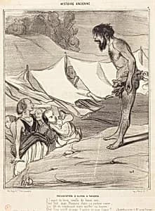 Présentation d'Ulysse a Nausica by Honoré Daumier