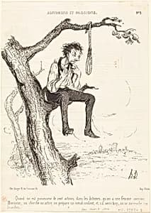 Quand on est possesseur de cent actions... by Honoré Daumier