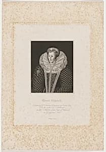 Queen Elizabeth by James Stow after Nicholas Hilliard
