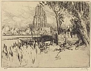 Ransdorp Church by James McBey