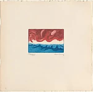 Red Sky and Sea from By the Sea