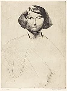 Renée (Renée de face) by Jacques Villon