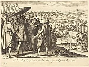 Restoration of the Aqueduct at Pisa by Jacques Callot