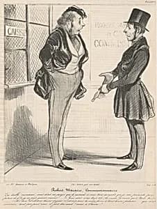 Robert Macaire commissionnaire by Honoré Daumier