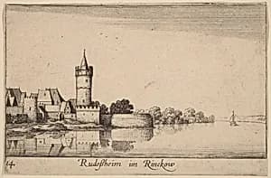 Rudesheim by Wenceslaus Hollar