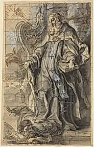 Saint Ambrose Suppressing Heresy by Gottfried Bernhard Götz