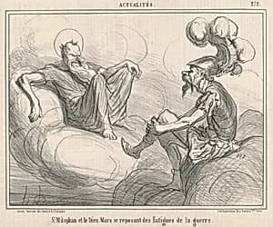 Saint Mitophan et le dieu mars ... by Honoré Daumier