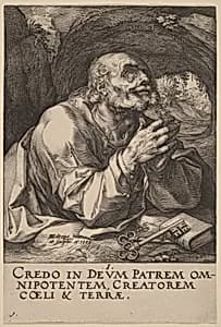 Saint Peter by Hendrik Goltzius