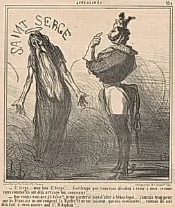 Saint Serge ... Mon bon Saint Serge! by Honoré Daumier