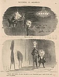 Séance de nuit by Honoré Daumier