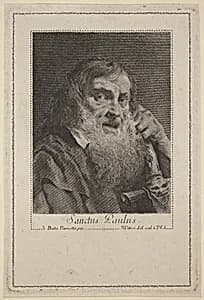 Sanctus Paulus by Marco Alvise Pitteri after Giovanni Battista Piazzetta
