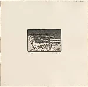 Sand and Gray Sea from By the Sea