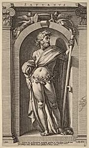Saturn by Hendrik Goltzius after Polidoro da Caravaggio