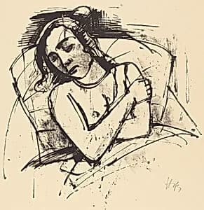 Schlafende by Karl Hofer