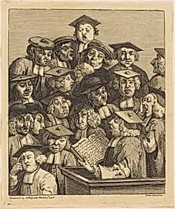 Scholars at a Lecture by William Hogarth
