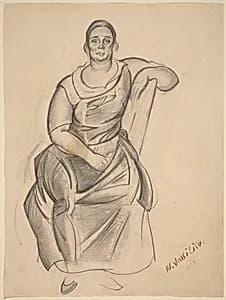 Seated Woman by Nicolei Vasiliev