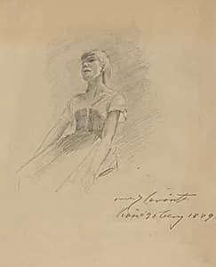 Seated Young Woman [recto] by Lovis Corinth