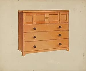 Shaker Chest of Drawers by John W. Kelleher