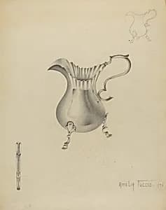 Silver Creamer by Amelia Tuccio