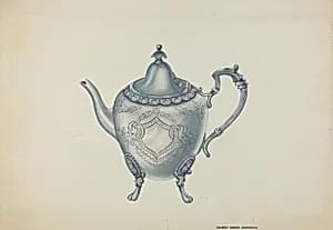 Silver Teapot by Harry Mann Waddell