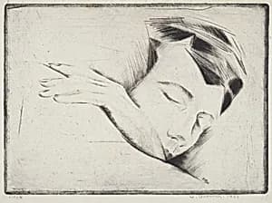 Sleeping Woman by Werner Drewes