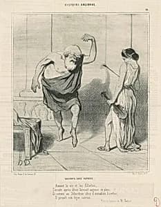 Socrate chez aspasie by Honoré Daumier