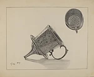 Strainer with Funnel by Yolande Delasser