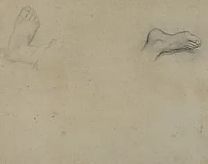 Studies of Feet [verso] by Edgar Degas