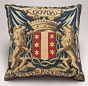 Tapestry-covered Cushion by Netherlandish 17th or 18th Century