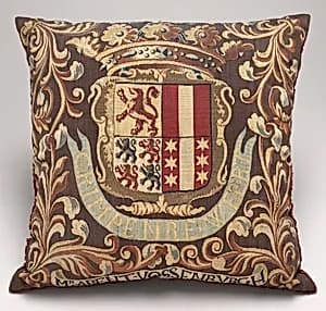 Tapestry-covered Cushion by Netherlandish 17th or 18th Century