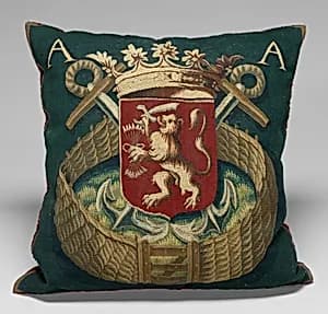 Tapestry-covered Cushion by Netherlandish 17th or 18th Century