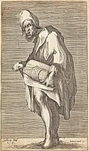 The Blind Hurdy Gurdy Player by Jacques Bellange