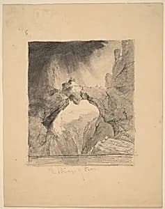 The Bridge of Fear by Thomas Cole