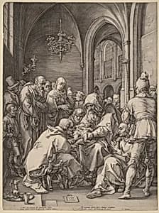 Portrait of Hendrik Goltzius in the style of Albrecht Dürer