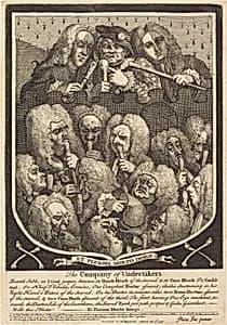 The Company of Undertakers by William Hogarth