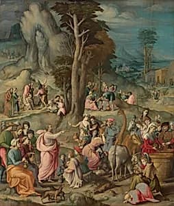 The Gathering of Manna by Bachiacca