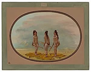 The Handsome Dance - Goo-a-give by George Catlin