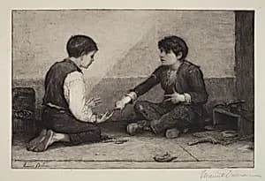 The Mora Players by Frederick Dielman