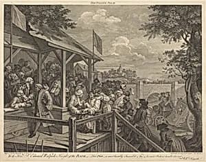 Portrait of William Hogarth and Francois Morellon de La Cave
