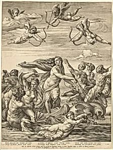 The Triumph of Galatea by Hendrick Goltzius after Raphael