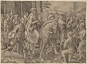 The Triumph of Mordecai by Lucas van Leyden